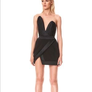 ZHIVAGO I TAKE THE DICE MINI DRESS BLACK